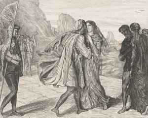 O mein schöner Krieger!: Platte 5 aus Othello Akt 2, Szene 1, geätzt 1844, nachgedruckt 1900