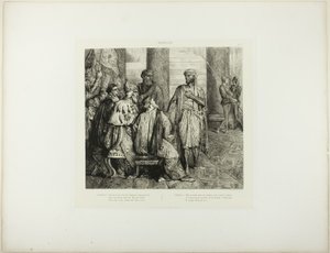 Sie liebte mich für die Gefahren, die ich bestanden hatte, Platte 3 (Akt 1, Szene 3) aus Othello von Théodore Chassériau