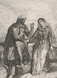 Sie dankte mir: Platte 2 aus Othello Akt 1, Szene 3 von Théodore Chassériau