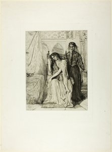 Das Weidenlied, Tafel neun aus Othello von Théodore Chassériau
