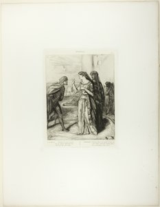 Darum sei fröhlich Cassio, Platte 6 (Akt 3, Szene 3) aus Othello von Théodore Chassériau