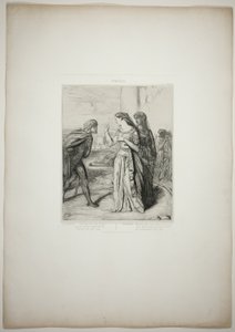 Darum sei fröhlich, Cassio, Platte sechs aus Othello von Théodore Chassériau