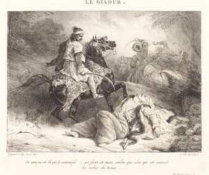 Le Giaour (Der Ungläubige) von Théodore Gericault and Eugène Louis Lami