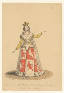 Julie Dorus-Gras in der Rolle der Prinzessin Eudoxie in der Oper La Juive. Schauspieler, Schauspielerinnen und Opernsänger in ihren Rollen (Serie)