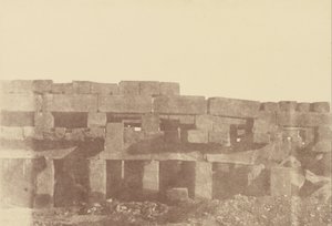 Nahaufnahme des überdachten Gangs von Thutmosis III., Karnak