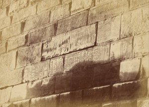 Hieroglyphische Inschriften bei Elephanta
