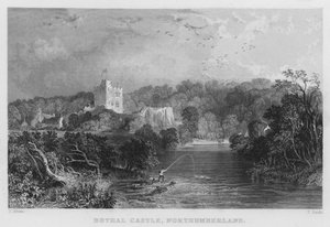Bothal Castle, Northumberland von Thomas (after) Allom