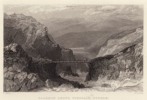 Caldron Snout, Teesdale, Durham (Gravur) von Thomas (after) Allom