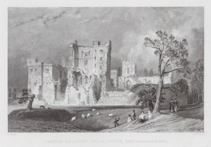 Schloss Ashby de la Zouch, Leicestershire von Thomas (after) Allom
