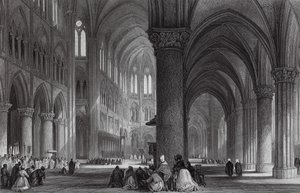 Kathedrale Notre Dame, Paris von Thomas (after) Allom