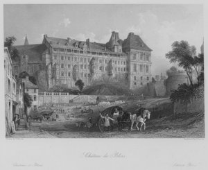 Schloss Blois (Gravur) von Thomas (after) Allom