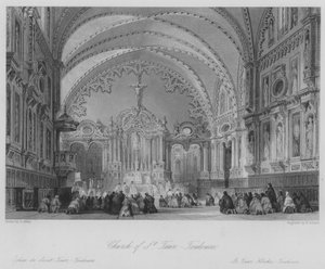 Kirche St. Taur, Toulouse (Gravur)