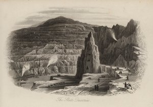 Schieferbrüche, Bethesda, Nordwales (Gravur) von Thomas (after) Allom