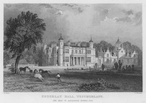 Underlay Hall, Westmorland, der Sitz von Alexander Nowell (Stich) von Thomas (after) Allom