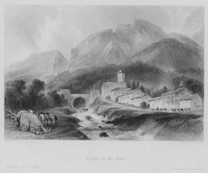 Voiron, an der Isère (Gravur)