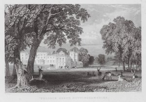 Welbeck Abbey, Nottinghamshire (Stich) von Thomas (after) Allom