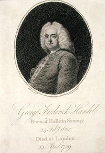 Georg Friedrich Händel (1685-1759) graviert von W. Chapman