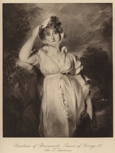 Caroline von Braunschweig, Königin von König Georg IV. (Gravur) von Thomas (after) Lawrence