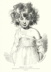 Porträt eines Kindes von Thomas (after) Lawrence