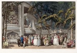 Vauxhall Gardens, London im 18. Jahrhundert von Thomas (after) Rowlandson