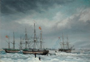 Die Jane, Viewforth und Middleton im Eis gefangen