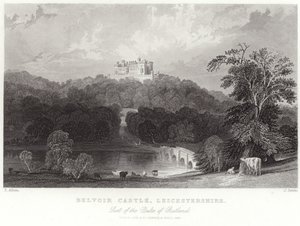 Belvoir Castle in Leicestershire von Thomas Allom