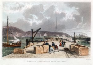 Plymouth Breakwater von Westen, 1829