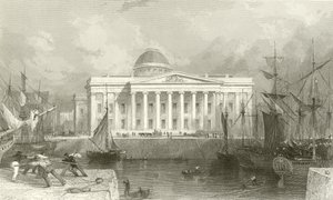 Das neue Zollhaus, Liverpool von Thomas Allom