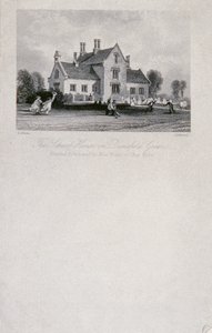 Das Schulhaus auf Dunsfold Green, Surrey, 1850 von Thomas Allom