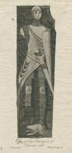 Mavesyn Ridware - Grab von Hugo Mavesyn: Sepia und Tuschzeichnung, undatiert [?spätes 18. Jh.]