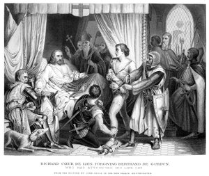 König Richard I. vergibt Bertrannd De Gurdun