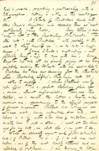 Beschreibt das Büro, das er mit Frank Bellew teilt, und einen Brief von William Boutcher. Transkription