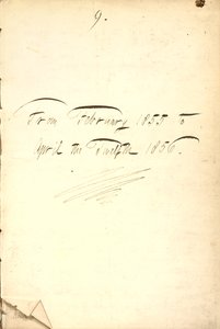 Thomas Butler Gunn Tagebücher - Band 7, Seite 5, 1855-1856 von Thomas Butler Gunn