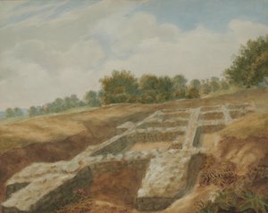Ausgrabung, The Mount, Römische Villa, Maidstone, Kent
