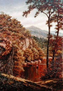 Sommertag an einem Bergsee von Thomas Charles Farrer