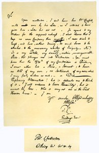 Brief von Thomas Chatterton an William Barrett, 1769
