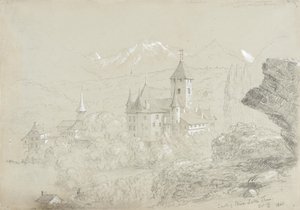 Schloss Spiez am Thunersee von Thomas Cole