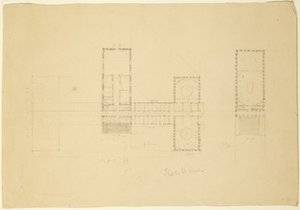Großplan des Ohio State House, ca. 1838 von Thomas Cole