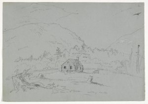 Haus auf Mount Desert, ca. 1844 von Thomas Cole