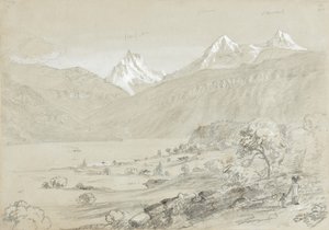 Landschaft mit Jungfrau von Thomas Cole