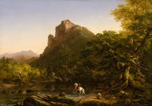 Der Bergübergang, 1846 von Thomas Cole