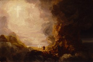 Der Pilger des Kreuzes am Ende seiner Reise, ca. 1846-48 von Thomas Cole