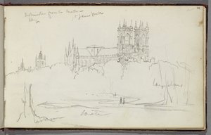 Westminster Abbey von Norden, St. James Park, ca. 1830