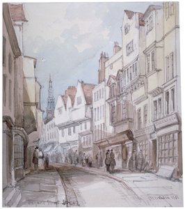 Ansicht der Holywell Street, Westminster, London von Thomas Colman Dibdin
