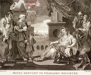 Moses wird zur Tochter des Pharao gebracht, 1809