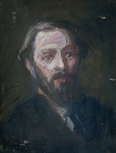 Porträt des Bildhauers Pier Pander (1864-1919)