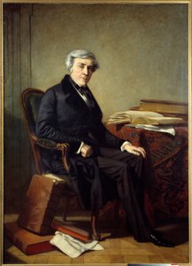 Porträt von Jules Michelet (1798-1874) französischer Historiker und Schriftsteller. Gemälde von Thomas Couture (1815-1879) von Thomas Couture