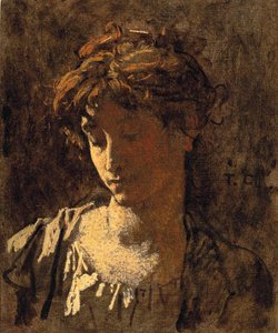 Porträt einer Frau von Thomas Couture