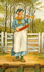 Zugwärter in Nordfrankreich