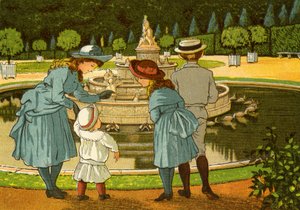 Gärten von Versailles mit Brunnen